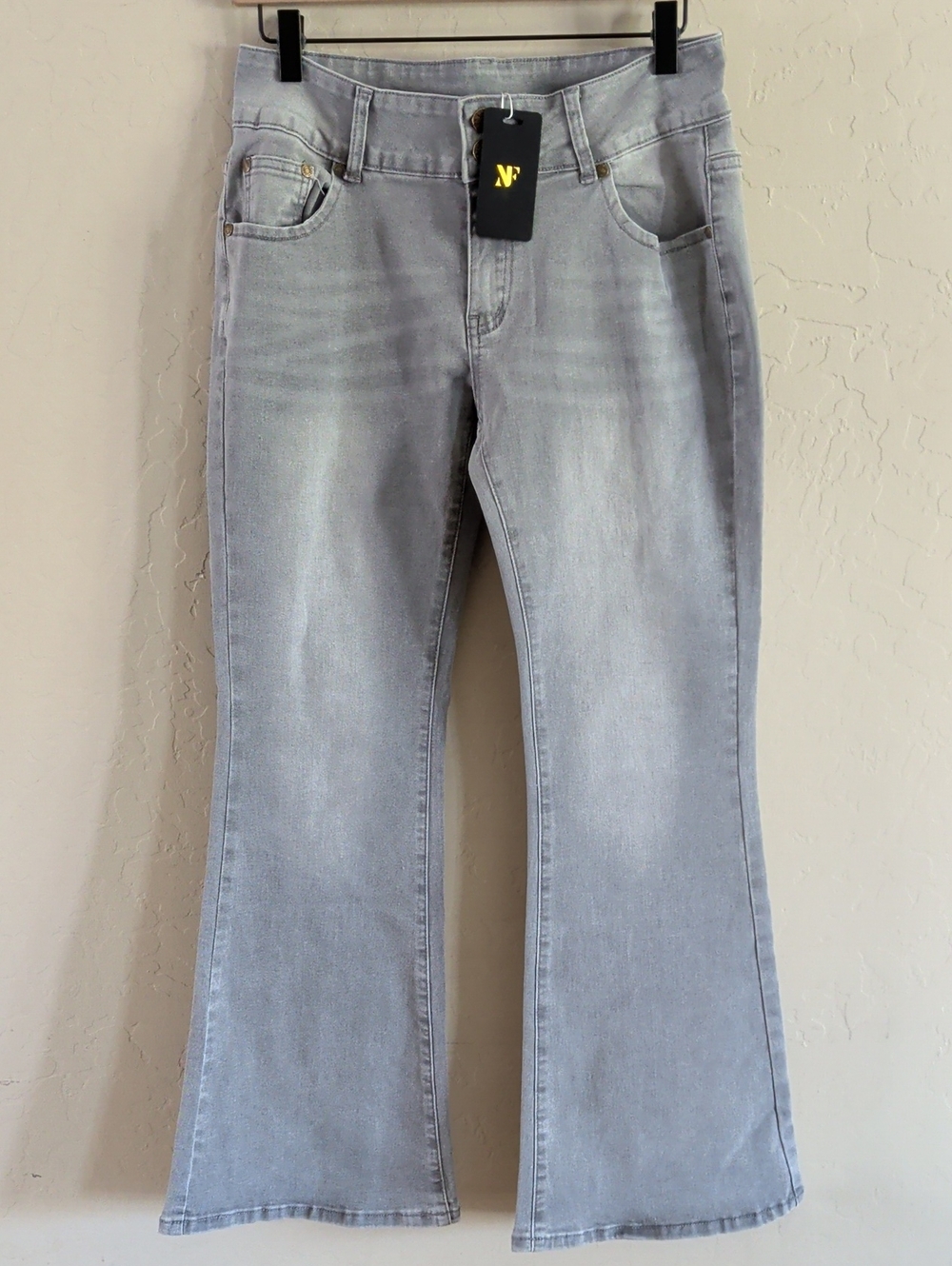 Light Gray Flared Jeans